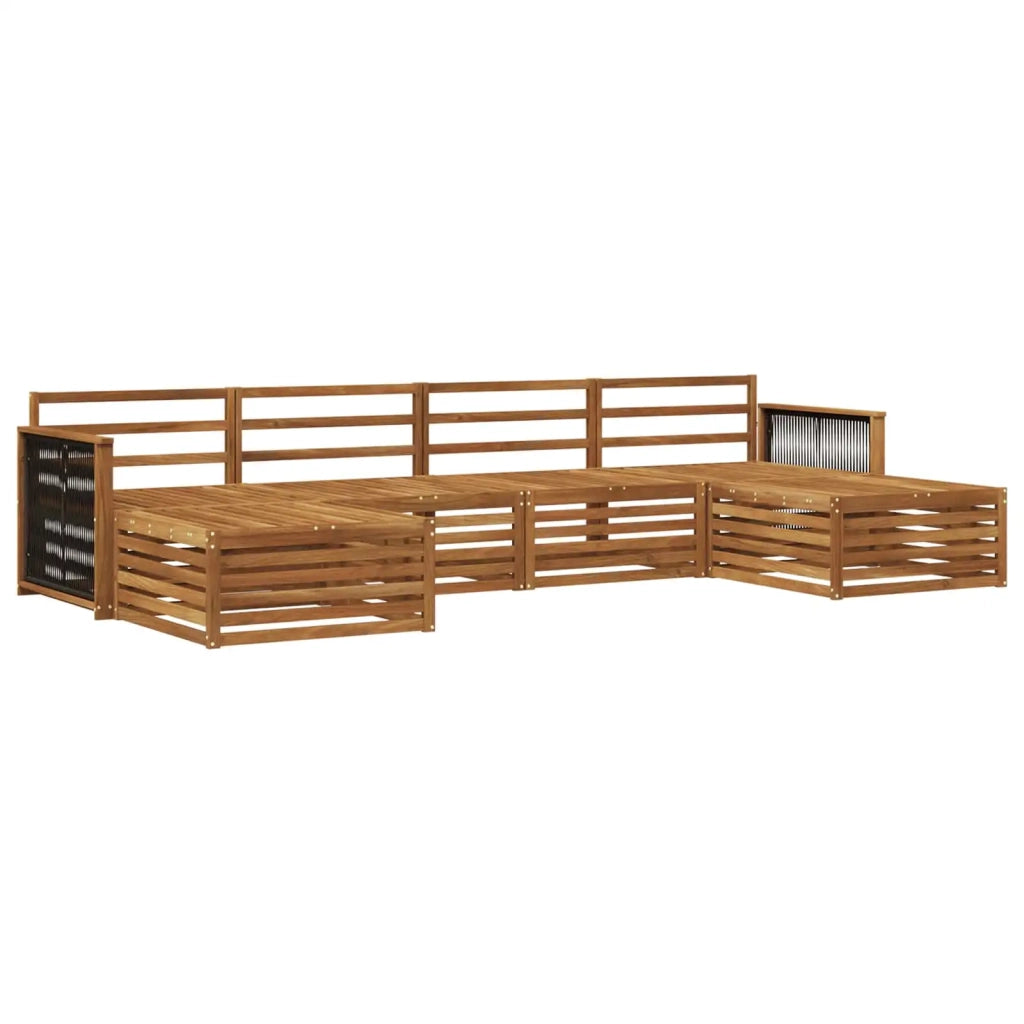 Set di divani da esterno 6 pz Legno di Acacia Massello 3383682