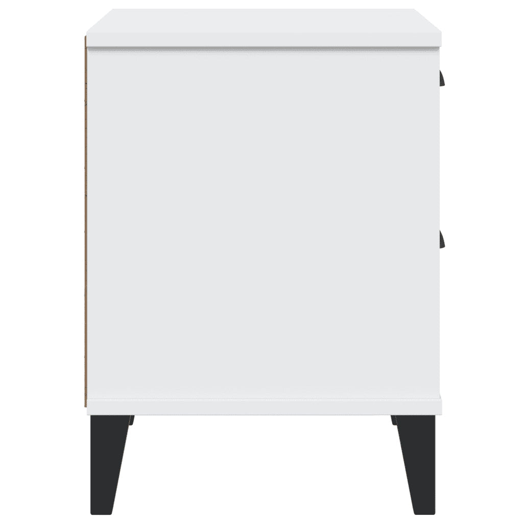 Comodino-Tavolino da notte VIKEN Bianco in Legno Multistrato 531844