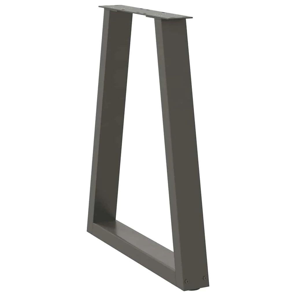 Set di 2 gambe regolabili per tavolo da pranzo a V 60 x 72-73,3 cm in acciaio antracite 02_0056858