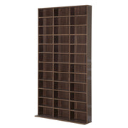 Mobile Porta CD con 36 Scomparti ¨C zephmum ¨C 102x23.5x195 cm, Legno, Marrone