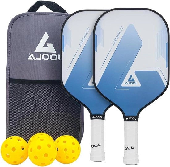 Impacco da 4 palline e Tasca Inclusa! Set di Pickleball a 7 pezzi Blu - Ideale per giocatori di tempo libero