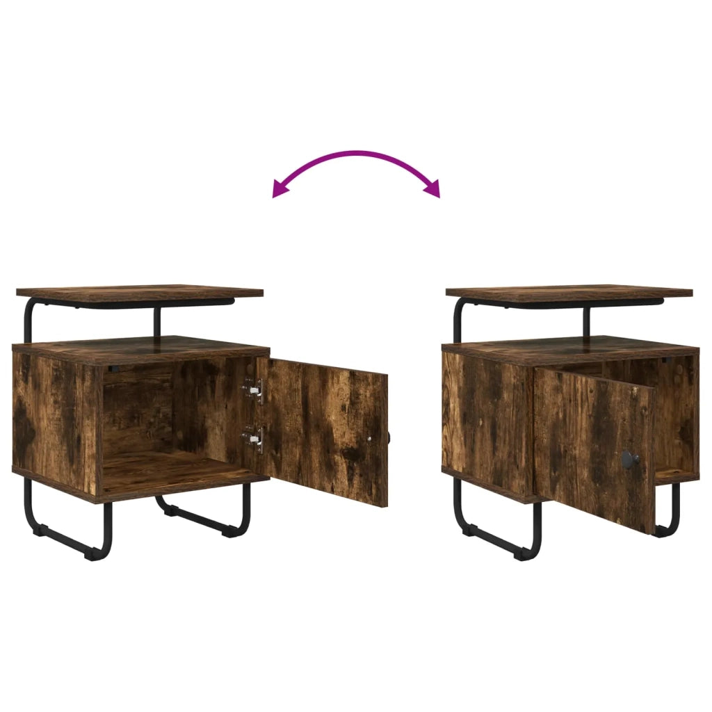 Armadio da Notte Rovere Fumo Legno ingegnerizzato 8007639