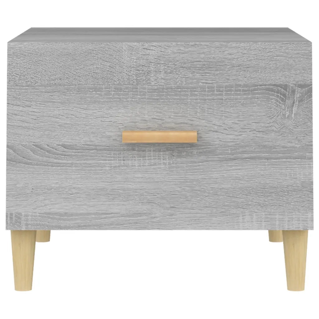 Tavolino da Salotto-Tavolino da soggiorno-Tavolo Grigio Sonoma 50x50x40 cm Legno Multistrato 169791