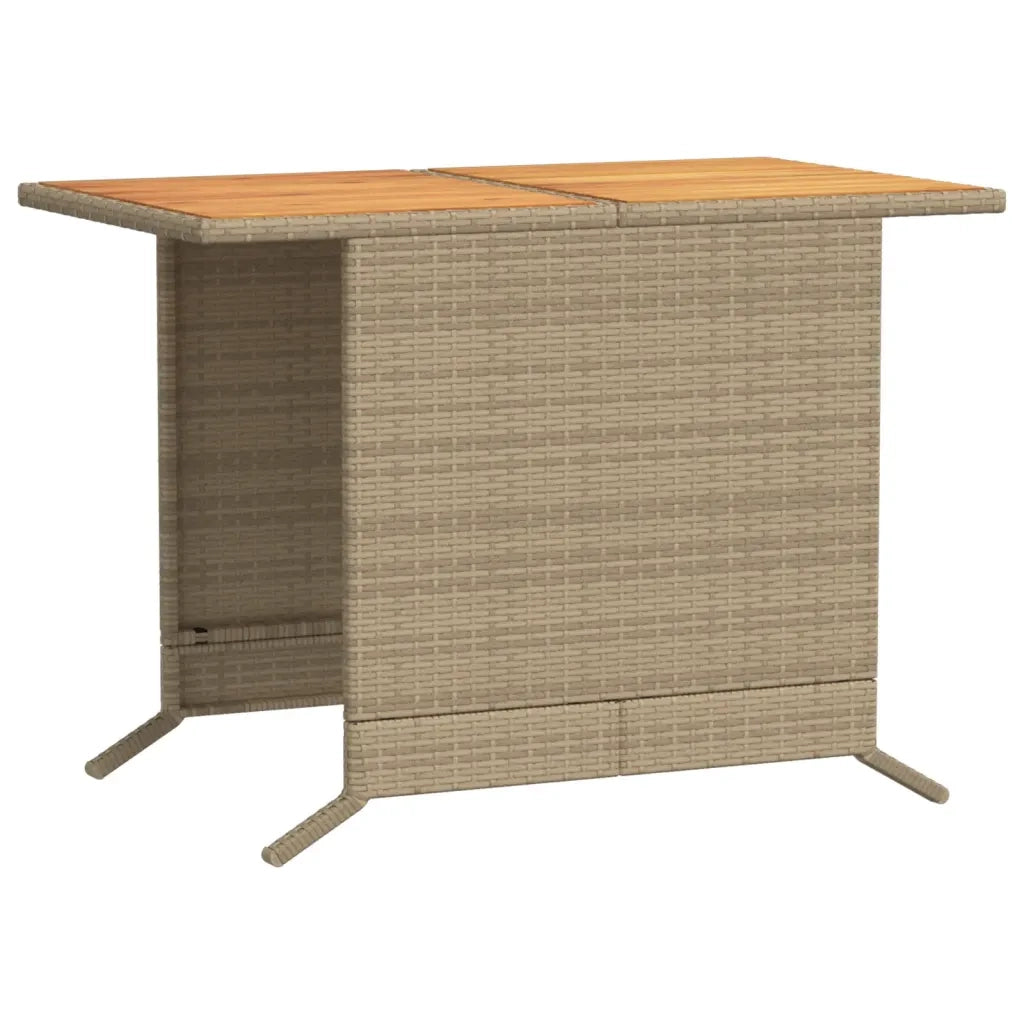 Set da Bistr¨° 3 pz | Set Salotto da Giardino con Cuscini Beige in Polyrattan