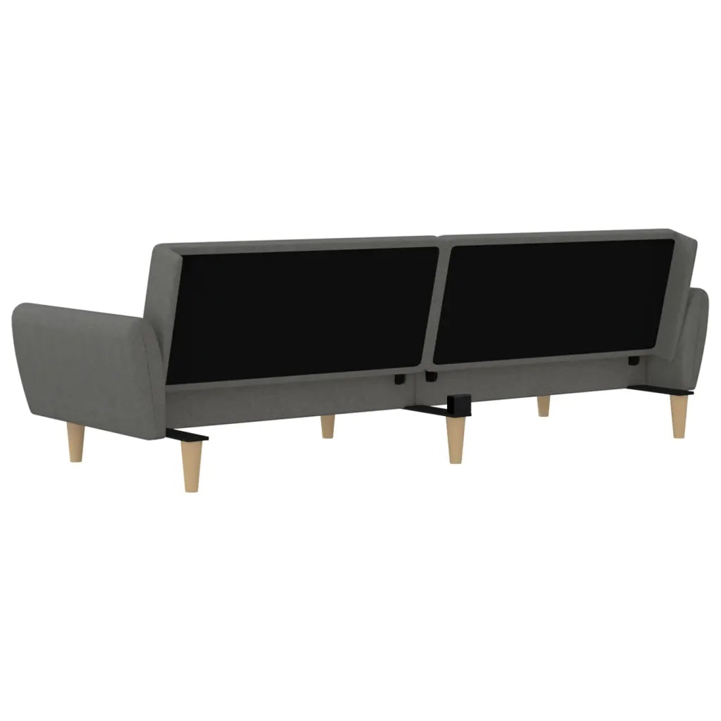 Divano letto | Sof¨¤ letto | Letto singolo a 2 Posti Grigio Chiaro in Tessuto