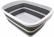 Tray opvolutore, 10 l, Ripiegabile, Portatile, Spaziale, in plastica (bianco / grigio)