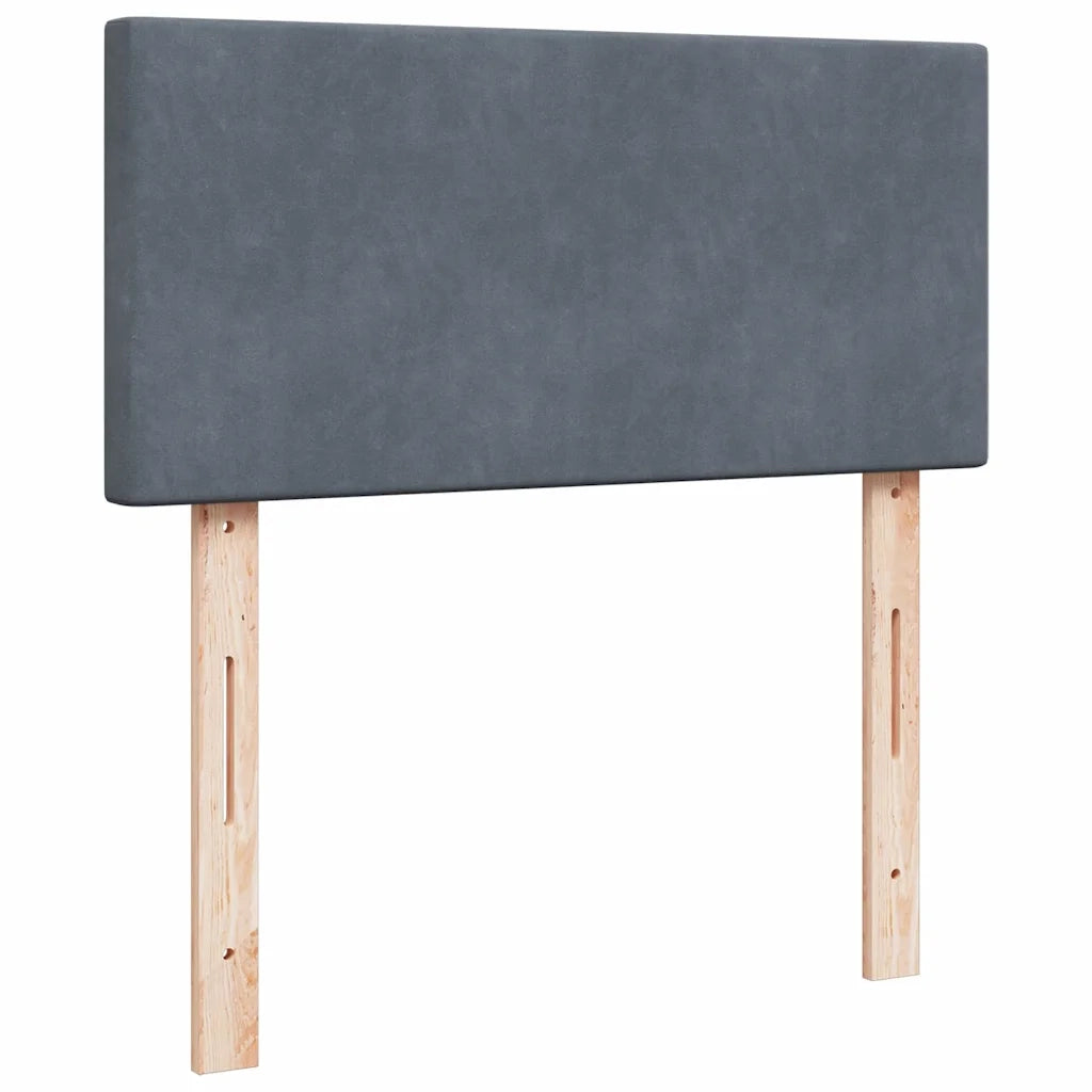 Struttura Letto Pouf con Materassi 200x200 cm Velluto 3312912