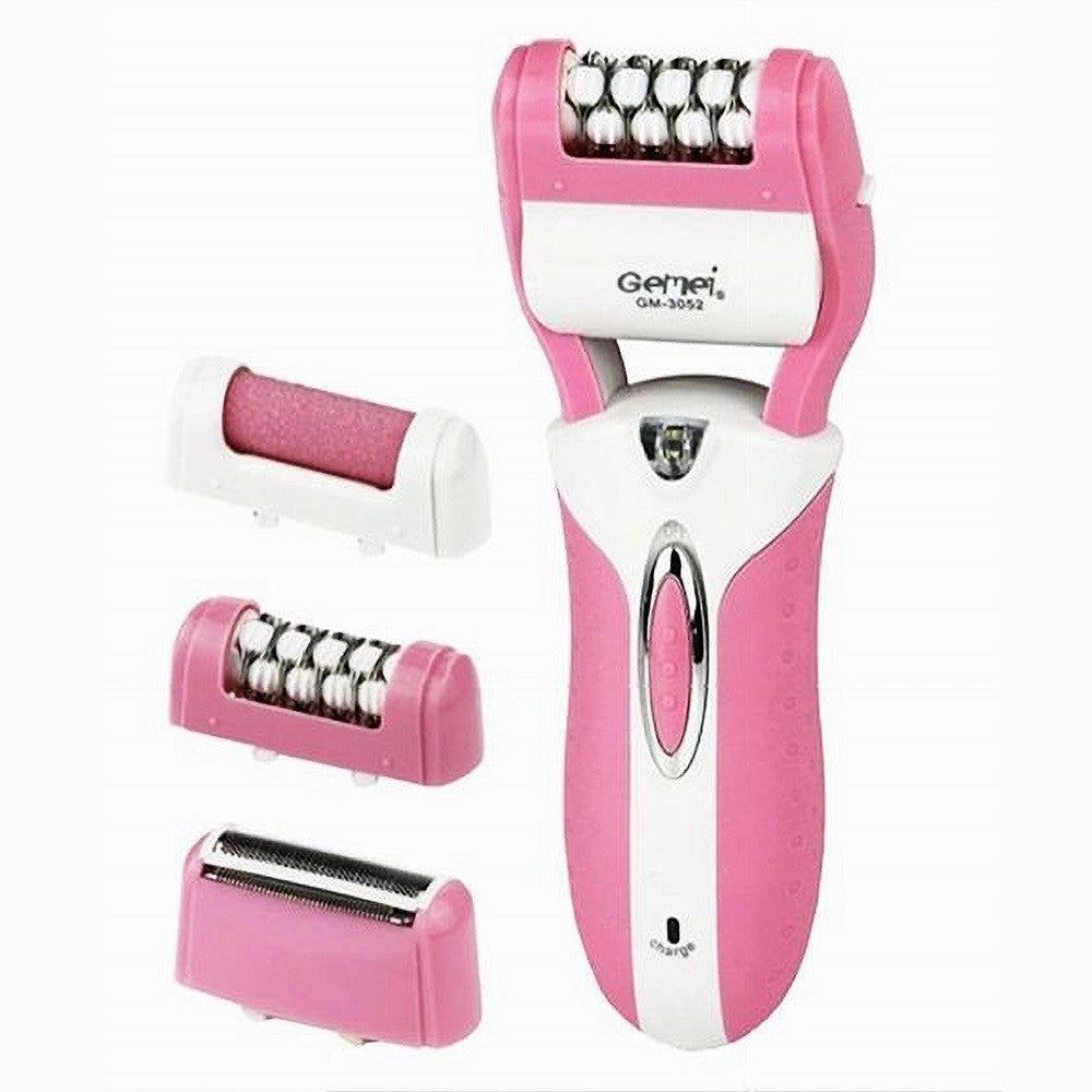 Trade Shop - Epilatore Rasoio Elettrico Ricaricabile 3in1 Donna Corpo Pedicure Lima Gm-3052 -