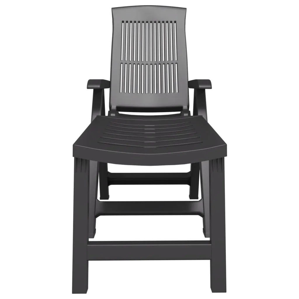 Lettino Prendisole Antracite in Plasticacod mxl 129822