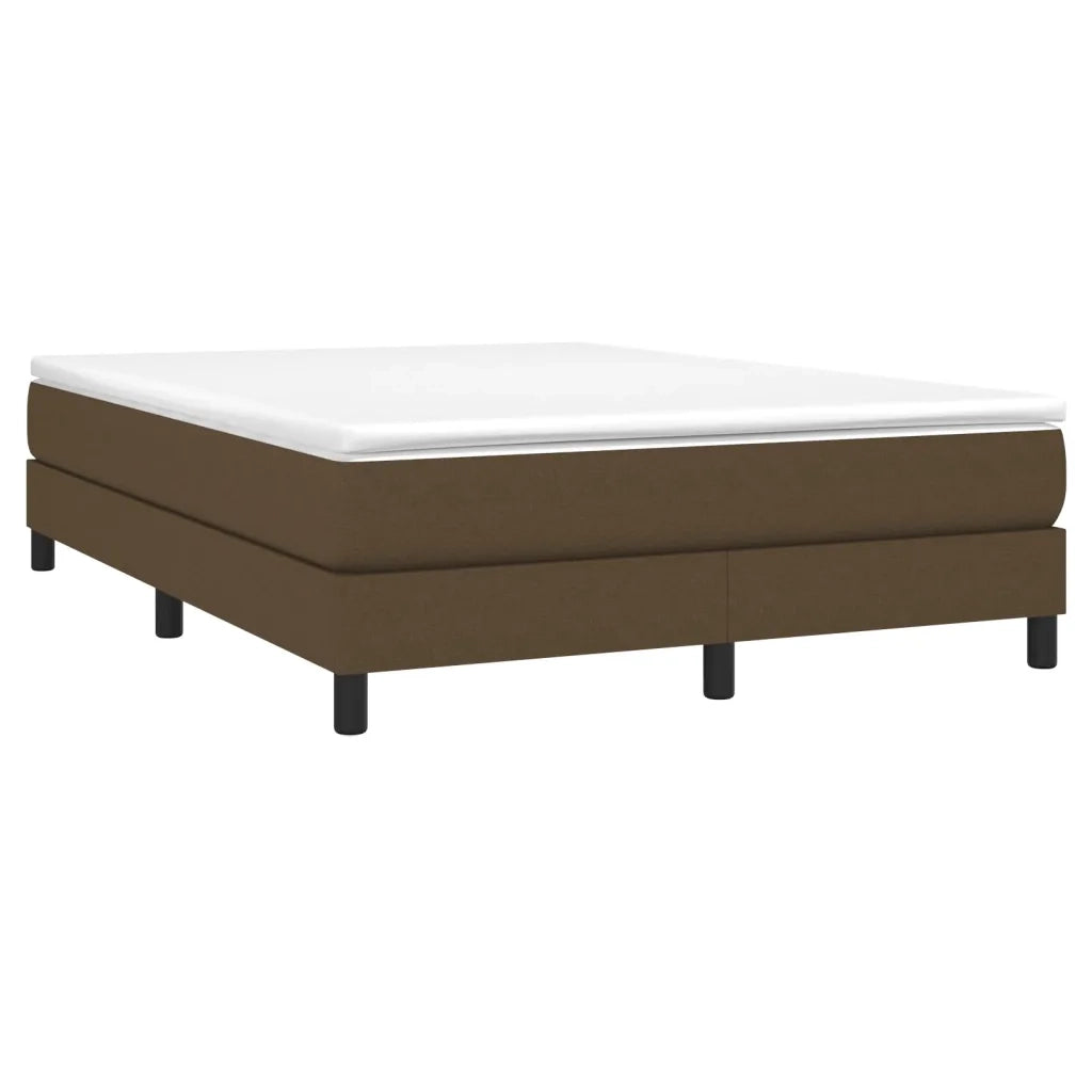 Letto matrimoniale | Letto per adulti | Struttura Letto a Rete a Molle Marrone Scuro 140x190 cm Tessuto