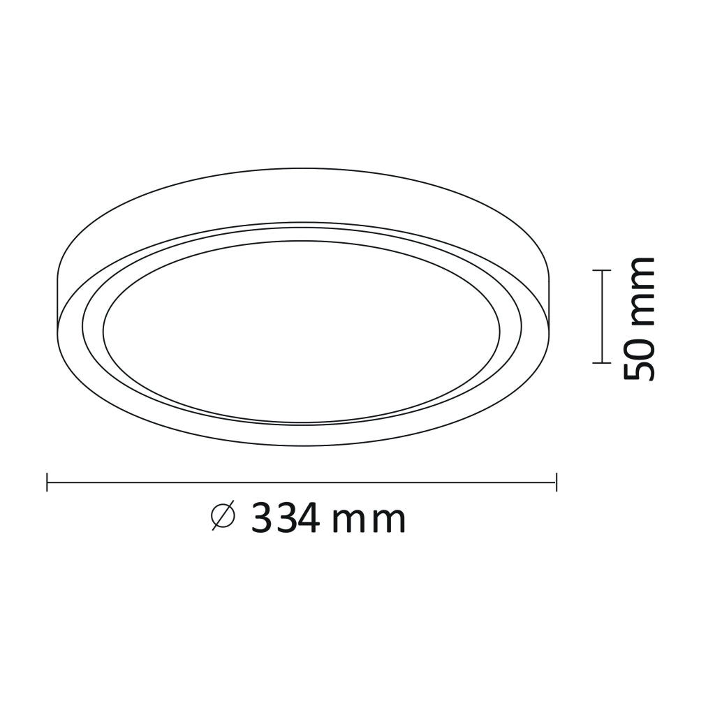 Plafoniera LED Polux Perse bianca 33,4cm 15W 4000K