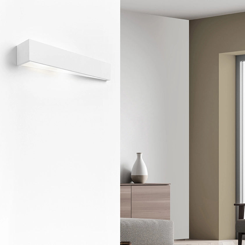 Applique TEOS da Parete 3 Luci bianca in gesso attacco G9 47cm
