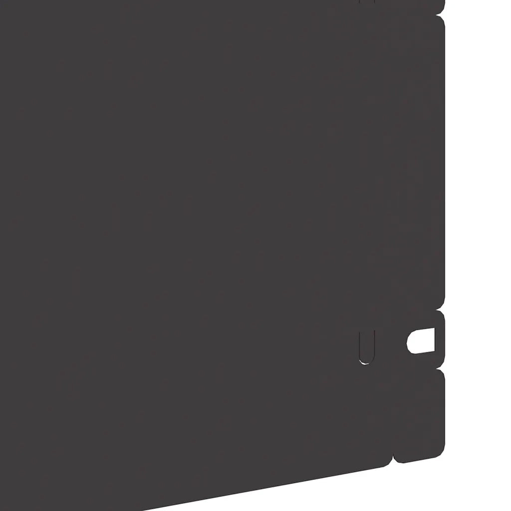 Bordure per prato 20 pz Nero 103 x 0,05 x 22 cm Acciaio CFW3695509