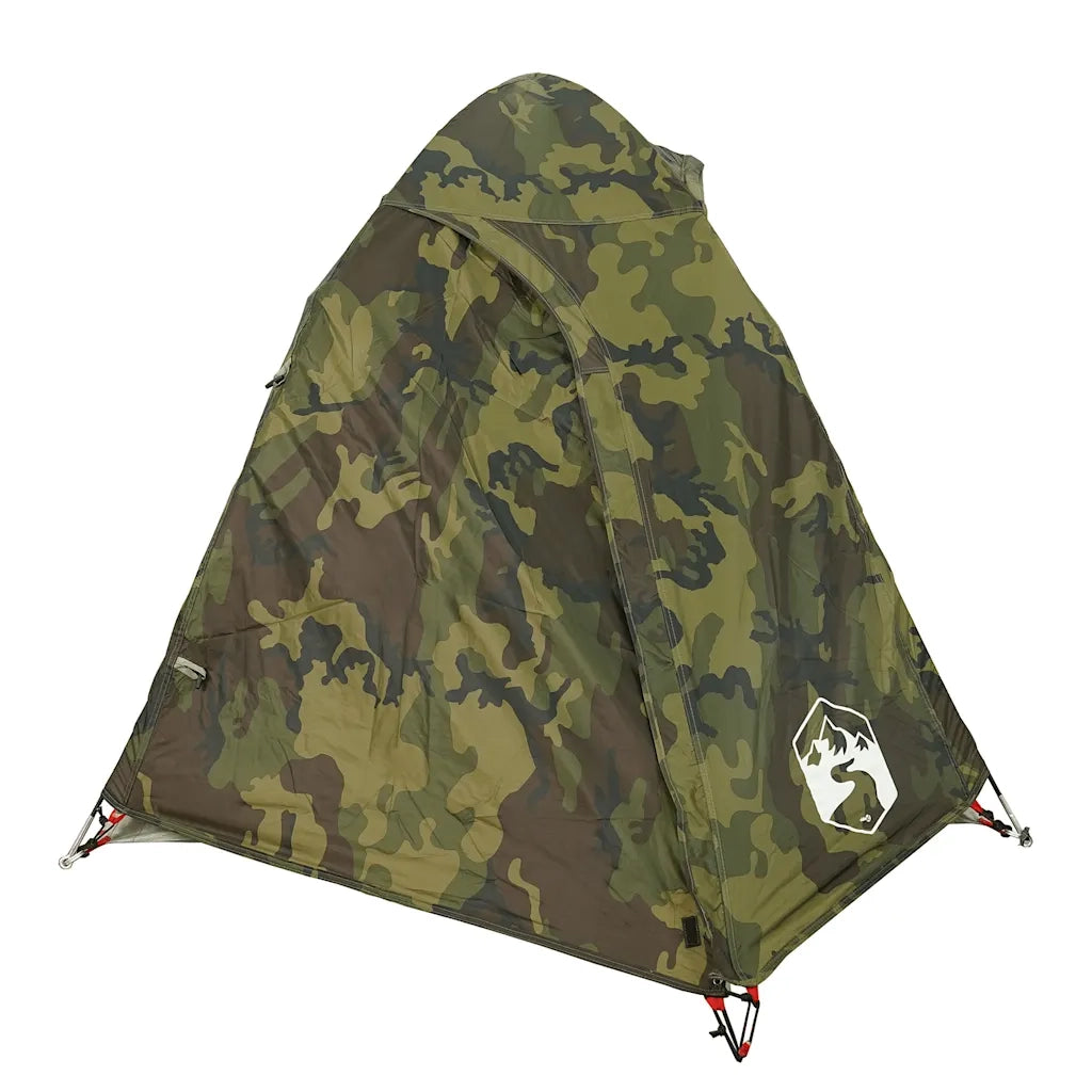 Tenda da Campeggio a Cupola 2 Persone-Tenda per Escursionismo Mimetica Impermeabile 573203