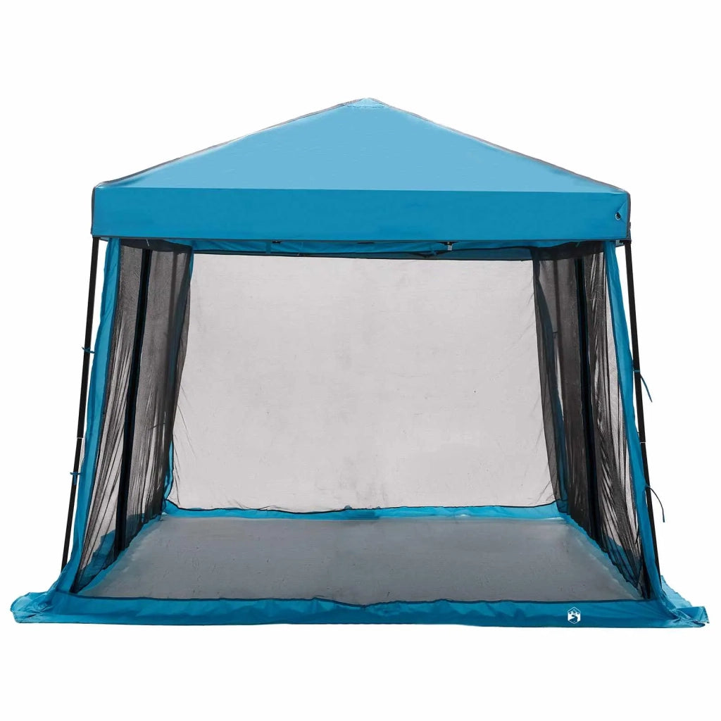 Set di Tende da Campeggio con tetto 2 pcs Blu Taffeta e Tessuto