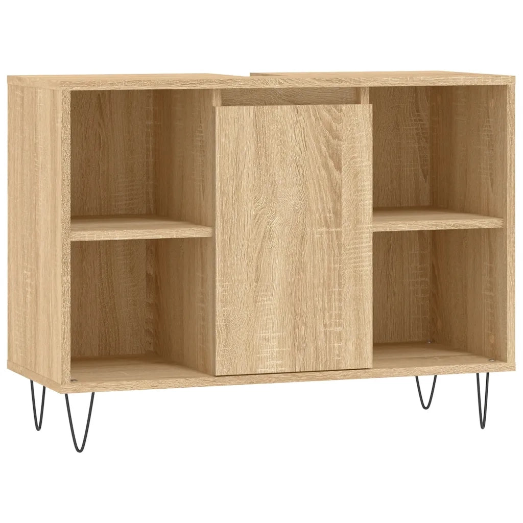 Mobile da Bagno | Armadio da bagno Rovere Sonoma 80x33x60 cm in Legno Multistrato