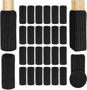 Sokke elastiche per mobili - tappeti antiscivolo per mobili - protezione per pavimento e tavolo - nero - 24 pezzi