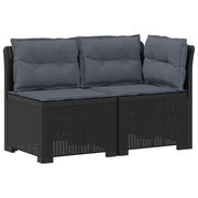 Divano da Giardino a 2 Posti con Cuscini Aspetto Rattan PP 8011943