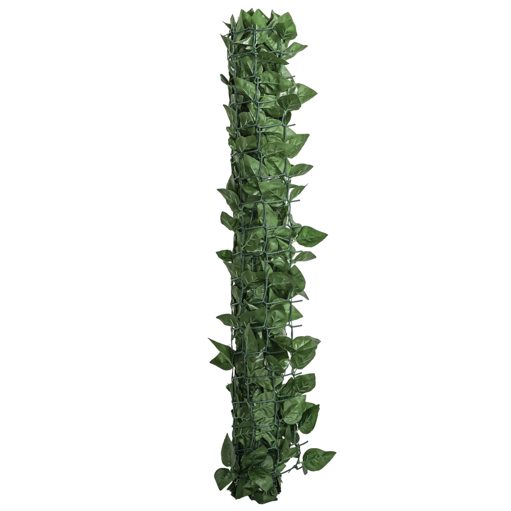 Arella Siepe Sintetica Artificiale Arrotolabile e Impermeabile 300x100 cm in Seta e PE Verde Scuro