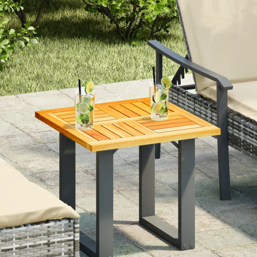 Piano per Tavolo | Superficie Tavolo | Piano Scrivania 50x50x2 cm Quadrato Legno Massello di Acacia