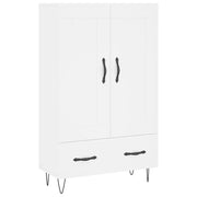 Credenza | Madia | Buffet da pranzo | Armadio da pranzo Bianca 69,5x31x115 cm in Legno Multistrato