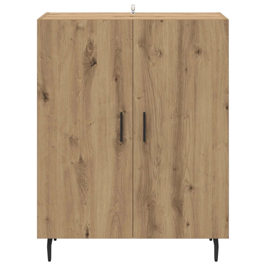 Credenza | Madia | Buffet da pranzo | Armadio da pranzo Rovere artigianale 69,5 x 34 x 90 cm Legno multistrato