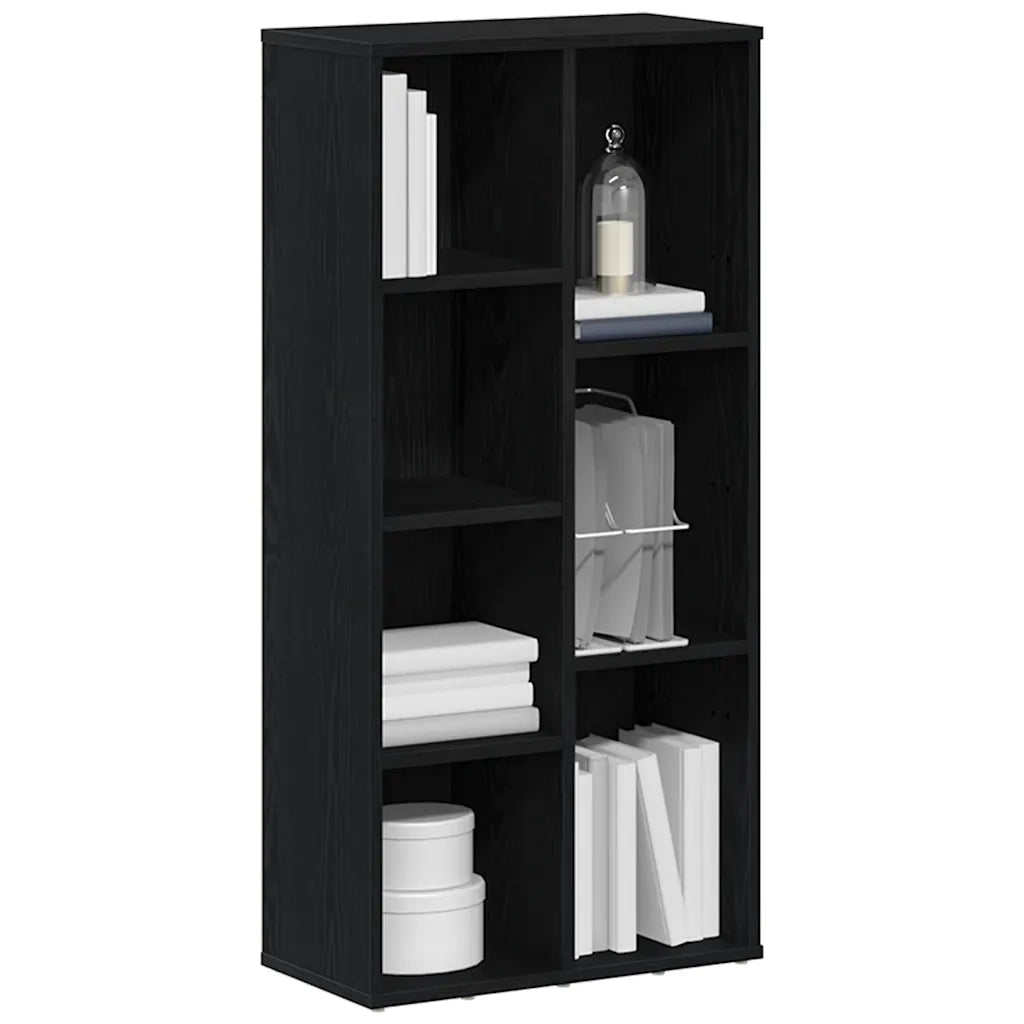 Libreria Rovere Nero 50x25x104 cm in Legno Multistrato 862470