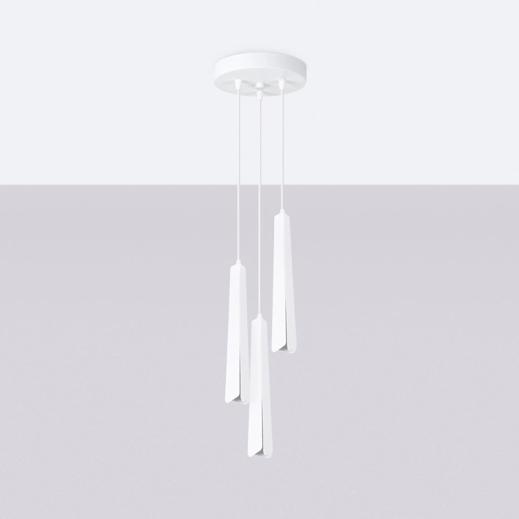 Lampada a sospensione PRYSM 3P bianco