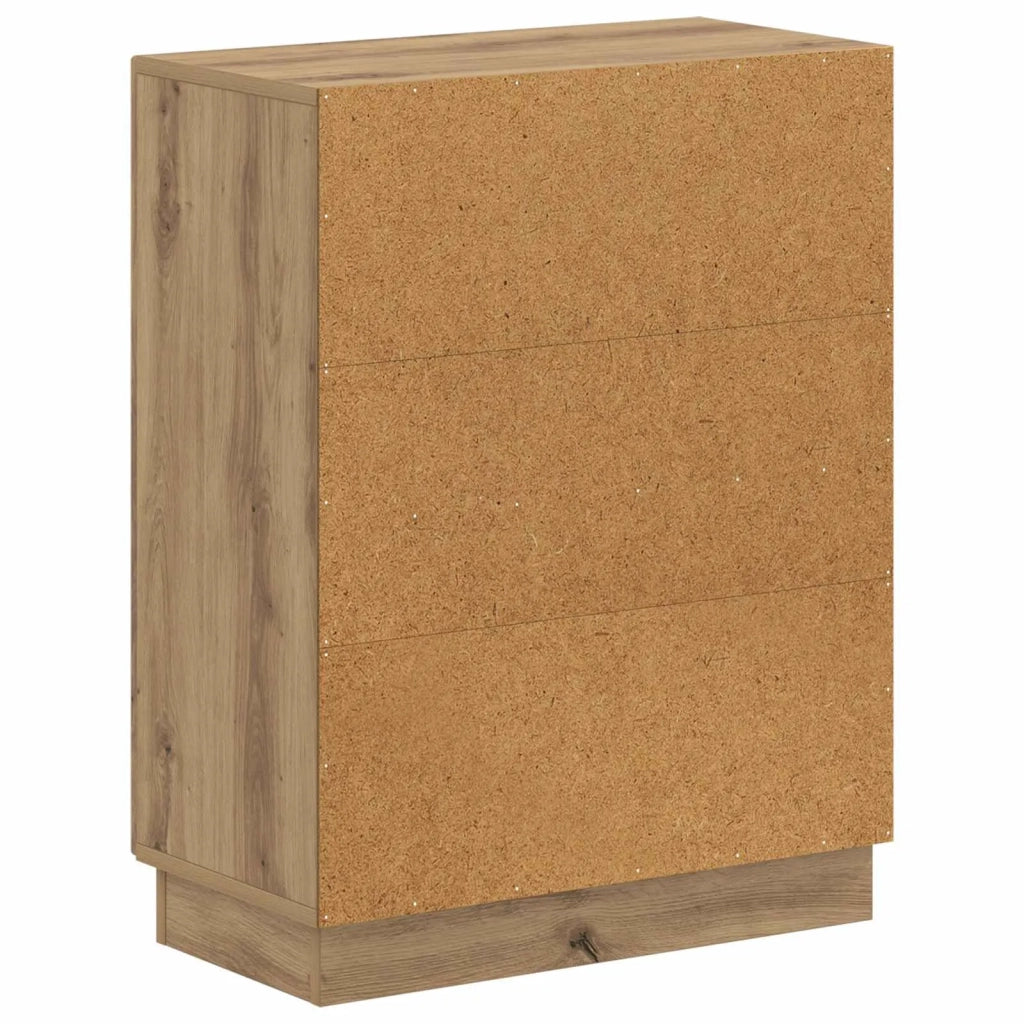Mobiletto da Bagno HOORN Rovere Artigianale 59,5 x 31 x 77 cm 897284