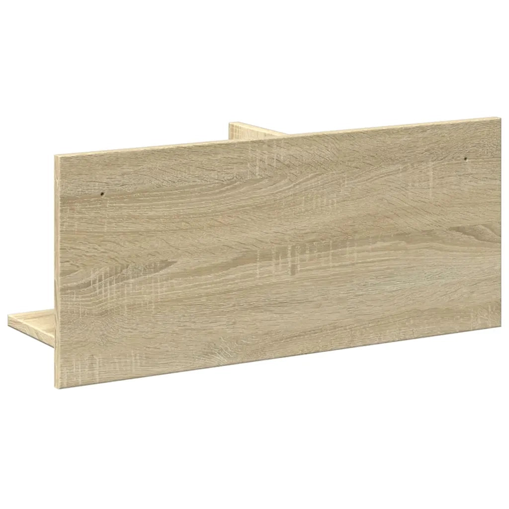 vidaXL Mobile a Parete 70x16,5x30cm Rovere Sonoma in Legno Multistrato