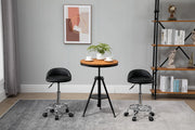 Poltrona girevole con schienale ¨C Minimal ¨C Grigio, altezza regolabile 57-72 cm