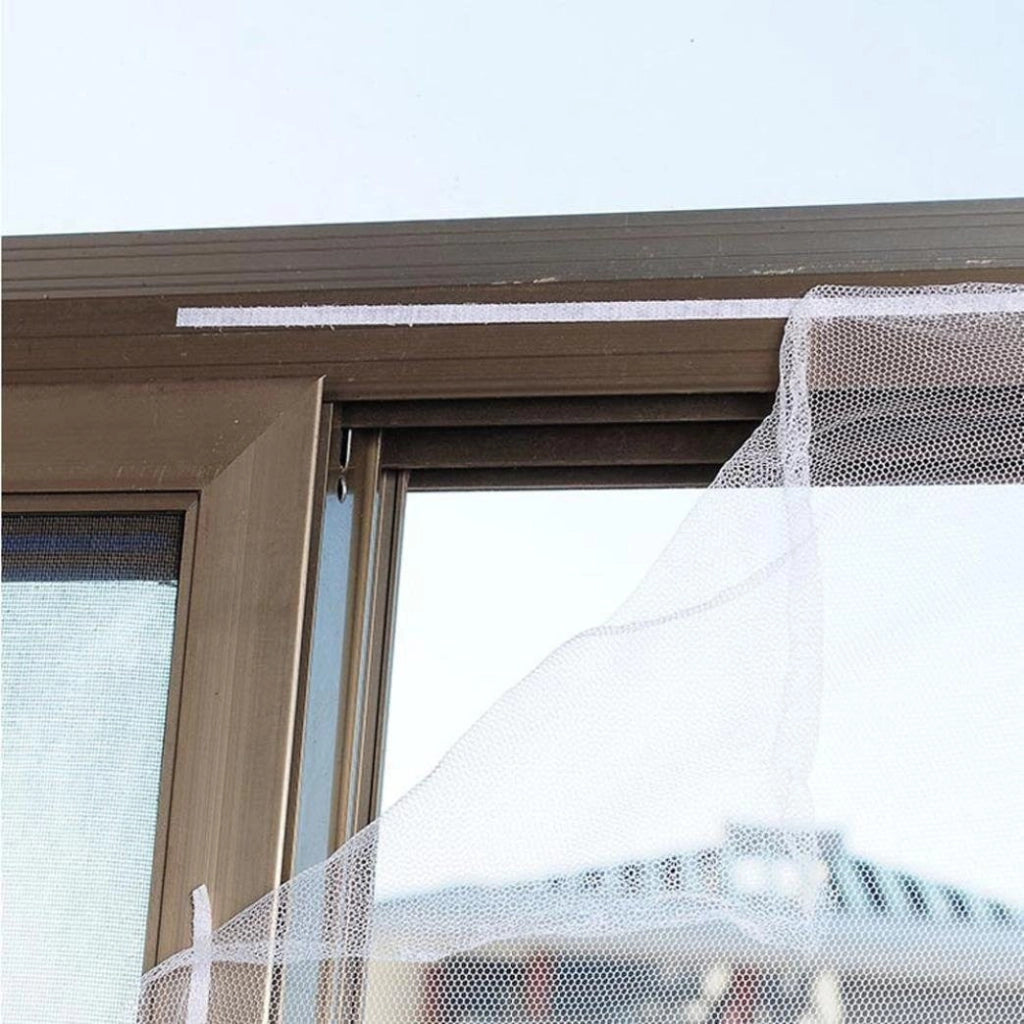 Zanzariera per finestra 120x150 cm Tenda Antinsetti a rete con velcro