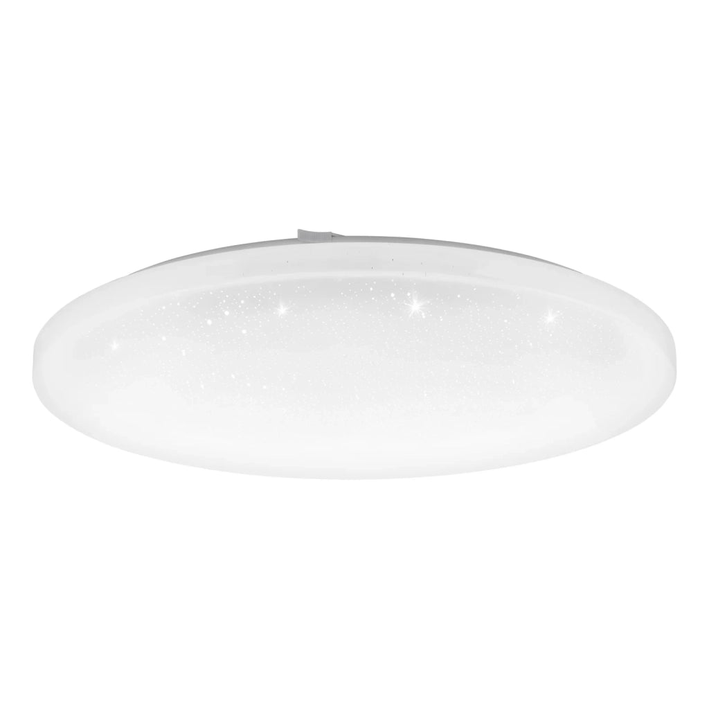 Plafoniera Moderna Frania-Z Acciaio Bianco Plastica Cristallo Led 30W