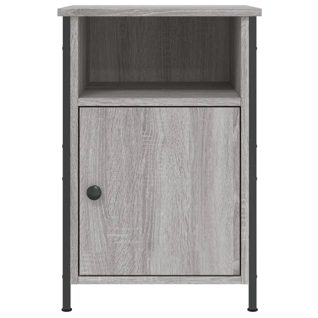 Comodino-Tavolino da notte Grigio Sonoma 40x42x60 cm in Legno Multistrato 214231