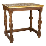 Tavolino da caffè in legno marrone 48x33x45,5h cm