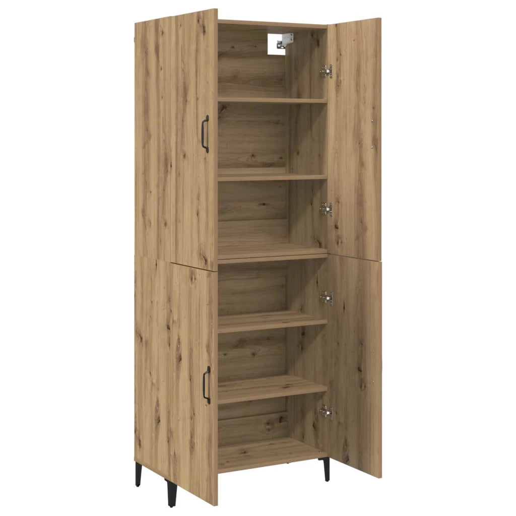 Credenza 2 pcs Rovere artigianale Legno multistrato 3394570