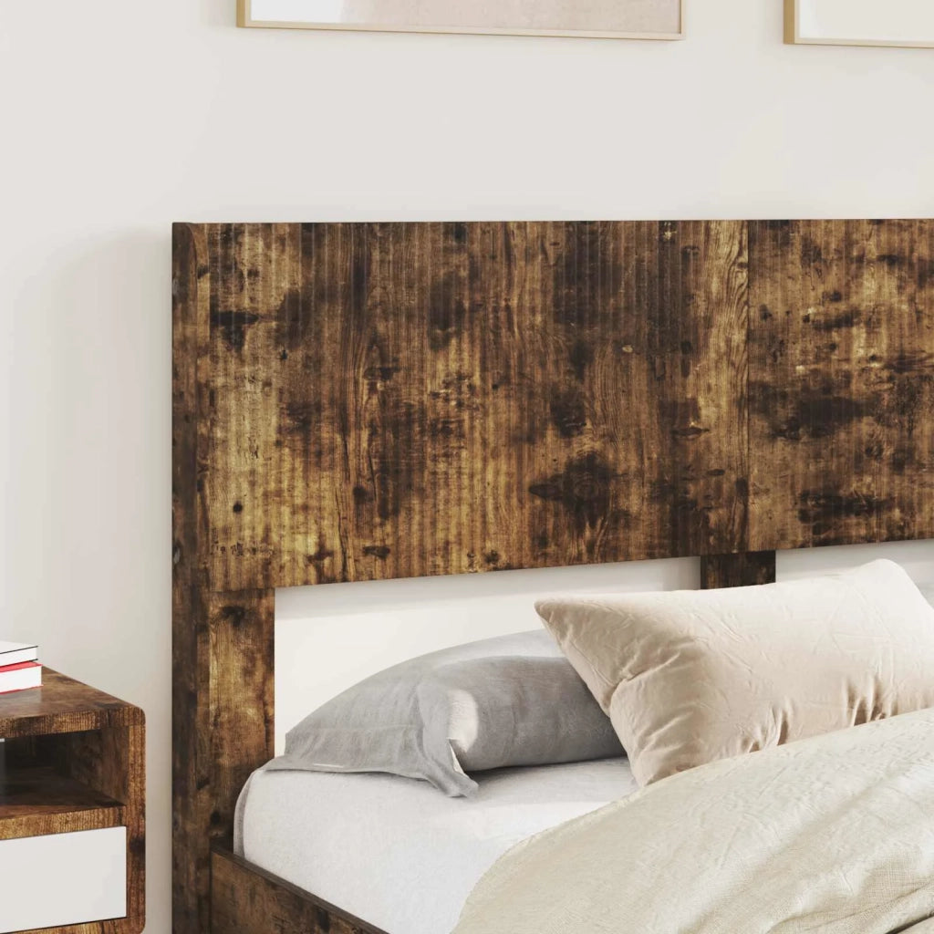 Struttura del letto con stoccaggio e testata Rovere Fumo 3414309