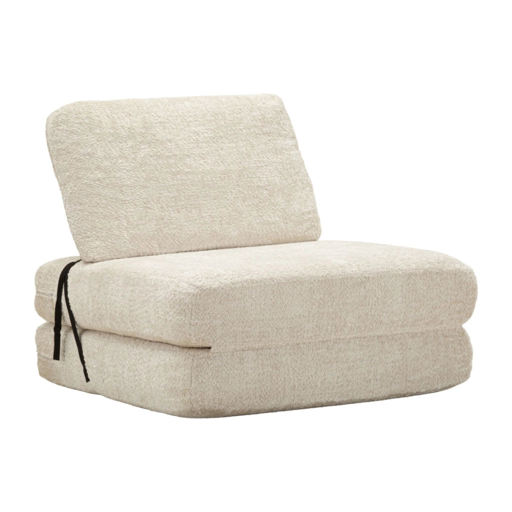Poltrona Letto VKH1114, Bianco, Spugna, 80x100x80 cm