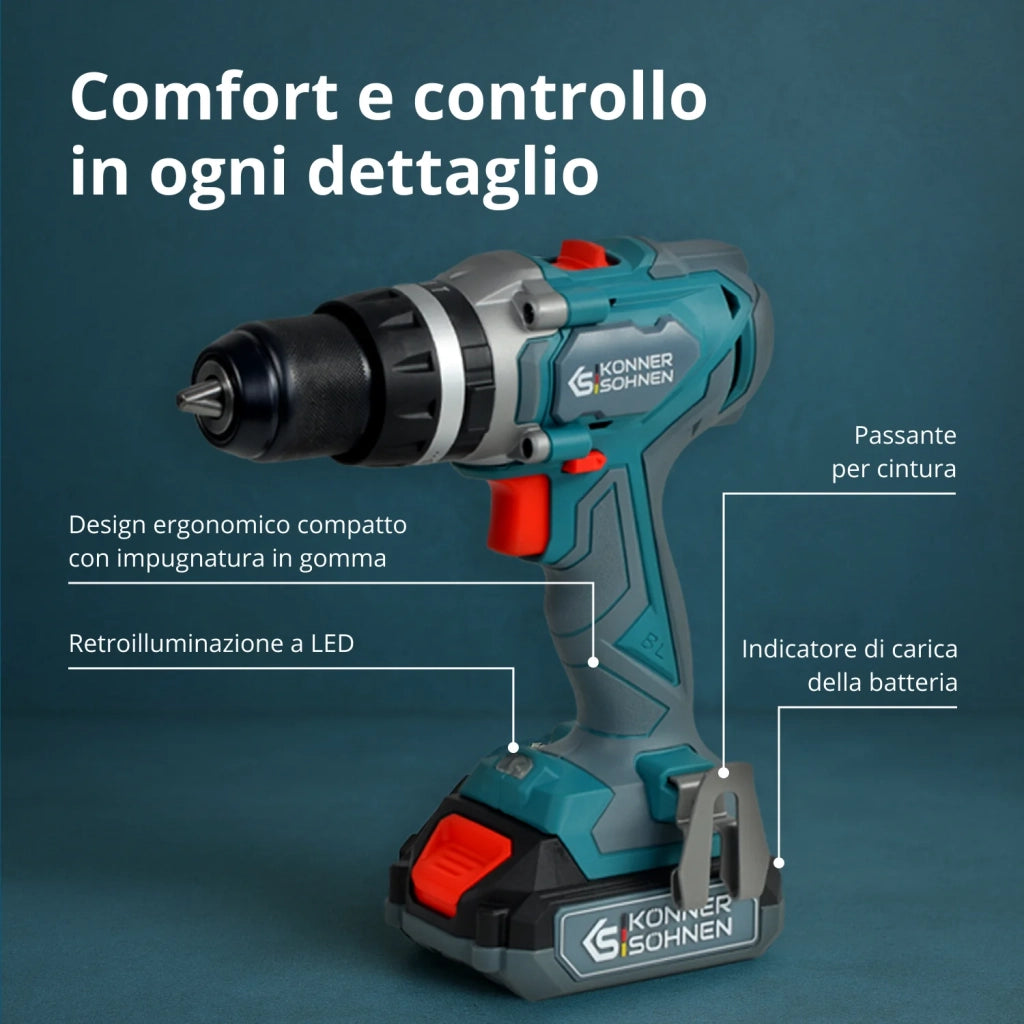 Set Master Senza Fili 2in1 KS IDISD 20V SET 2 PLUS