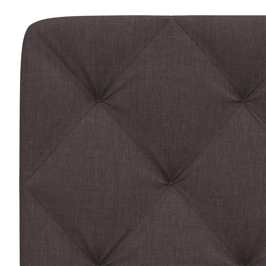 Cuscino Testiera-Cuscino per Testiera Marrone Scuro 80 cm in Tessuto