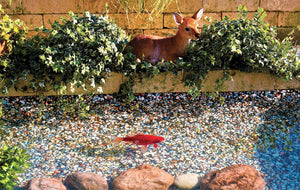 Telo in PVC Rinforzato Effetto Ghiaino 3x4m per Laghetti Naturale