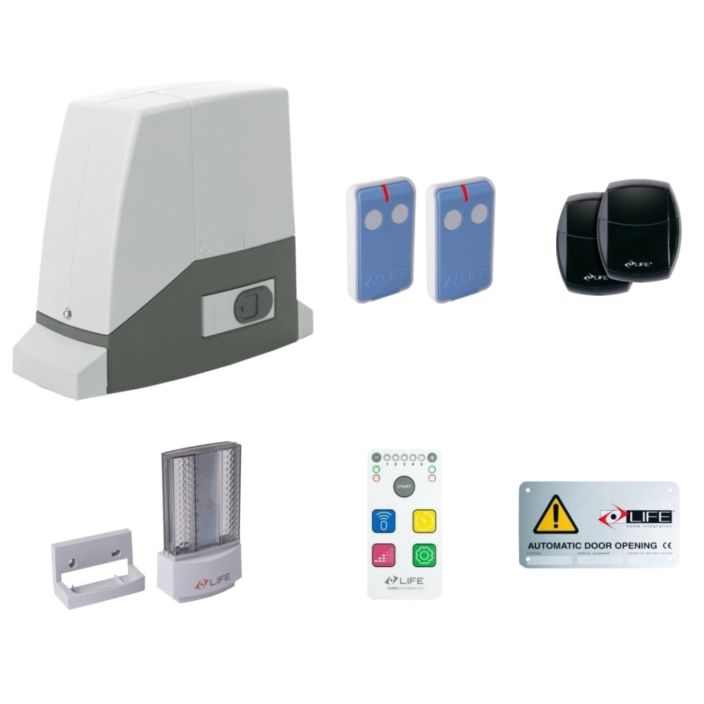 KIT PER CANCELLO SCORREVOLE LIFE SETUP AC6RM 24DL 042 1KT0460000 AUTOMAZIONE