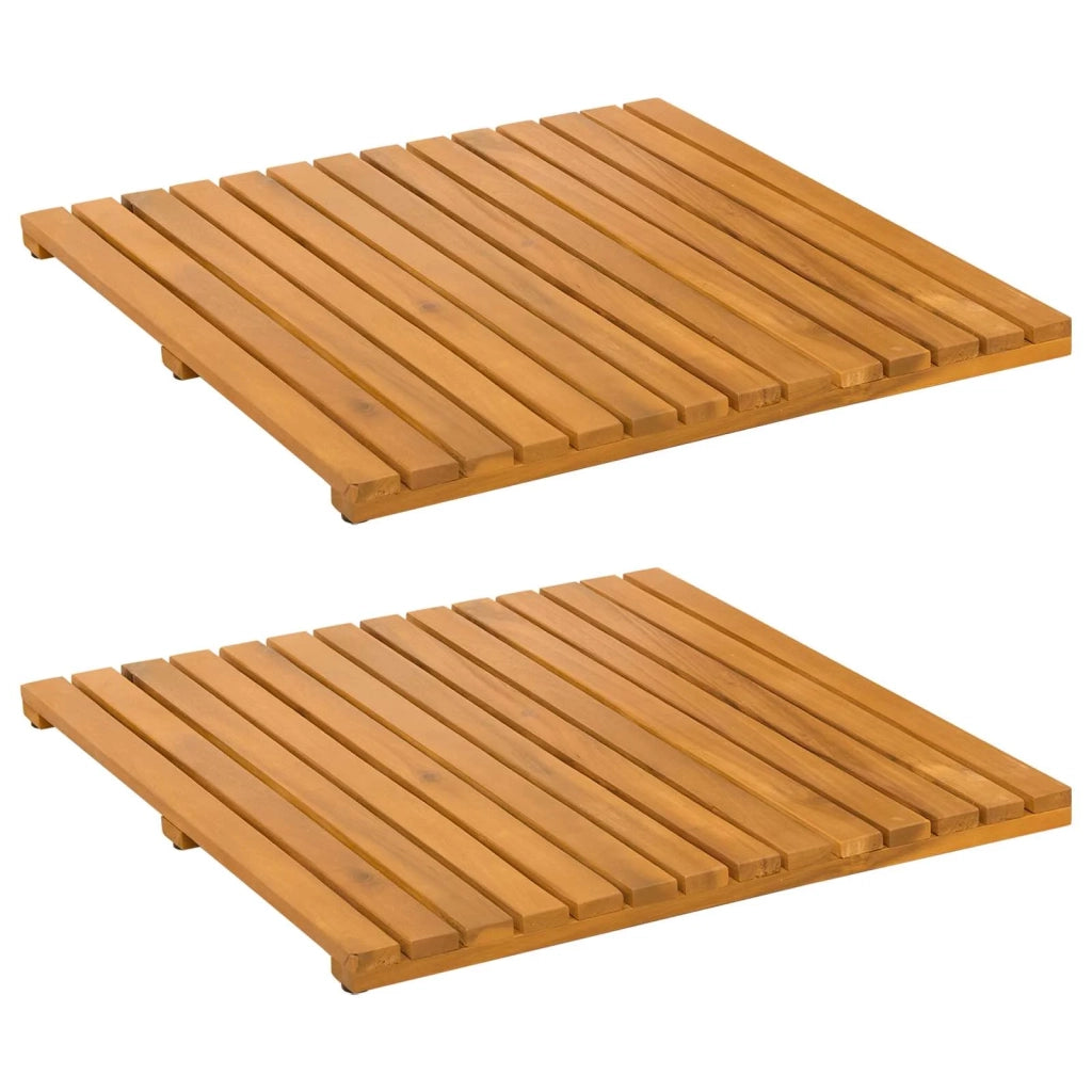 Tappeto da bagno Tinta unita Marrone 50 x 50 cm legno