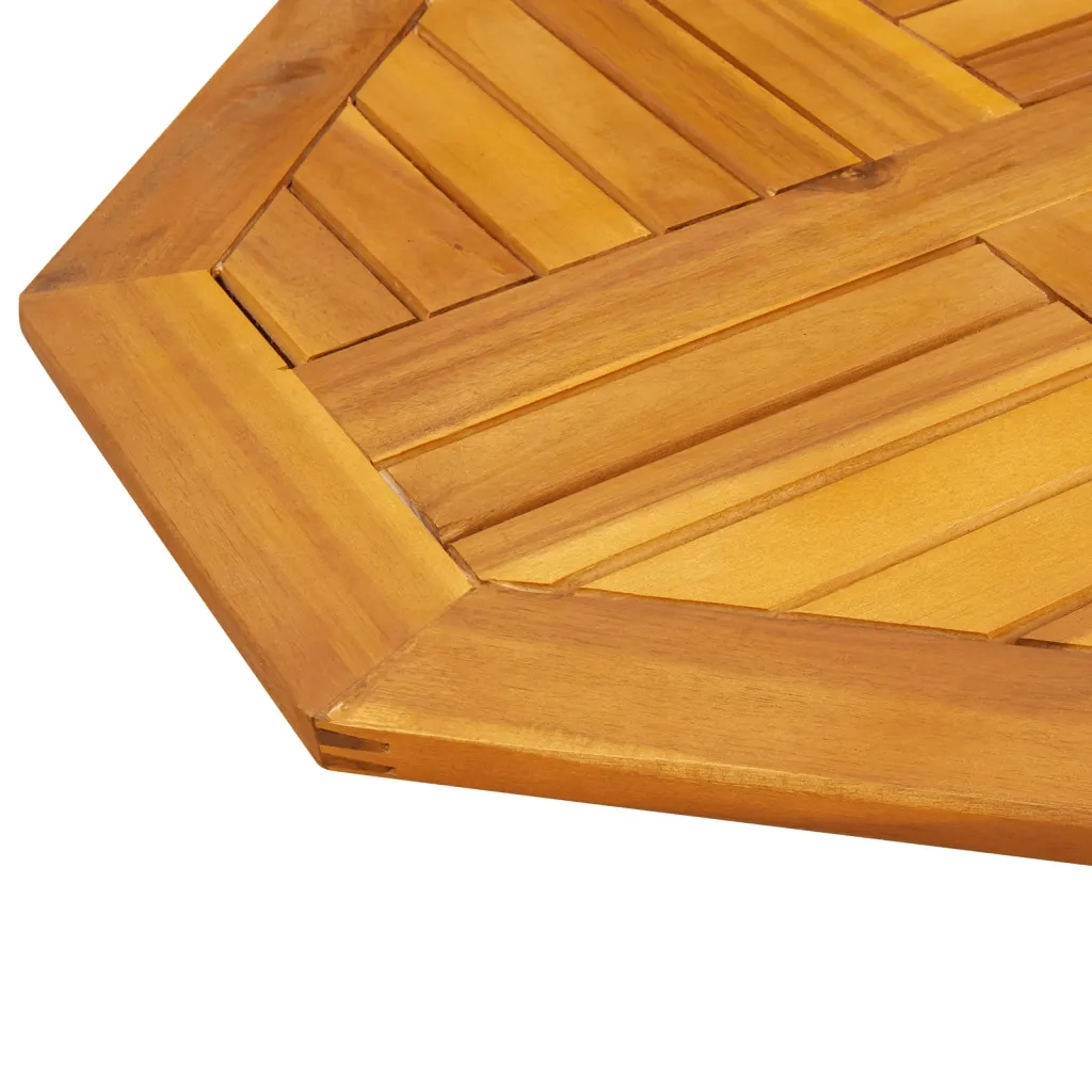 Piano per Tavolo 60x60x2 cm Ottagonale Legno Massello di Acacia 4004260