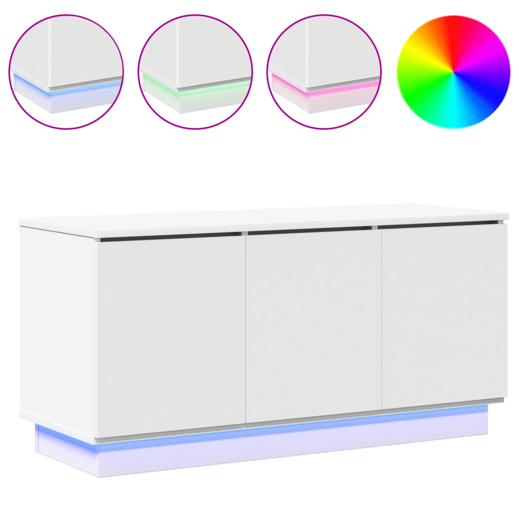 Mobile TV Bianco 100x38x49 cm Legno Ingegnerizzato