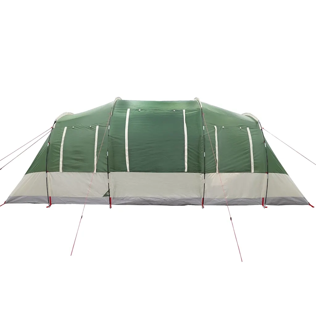 Tenda Familiare a Tunnel per 6 Persone Verde Impermeabile