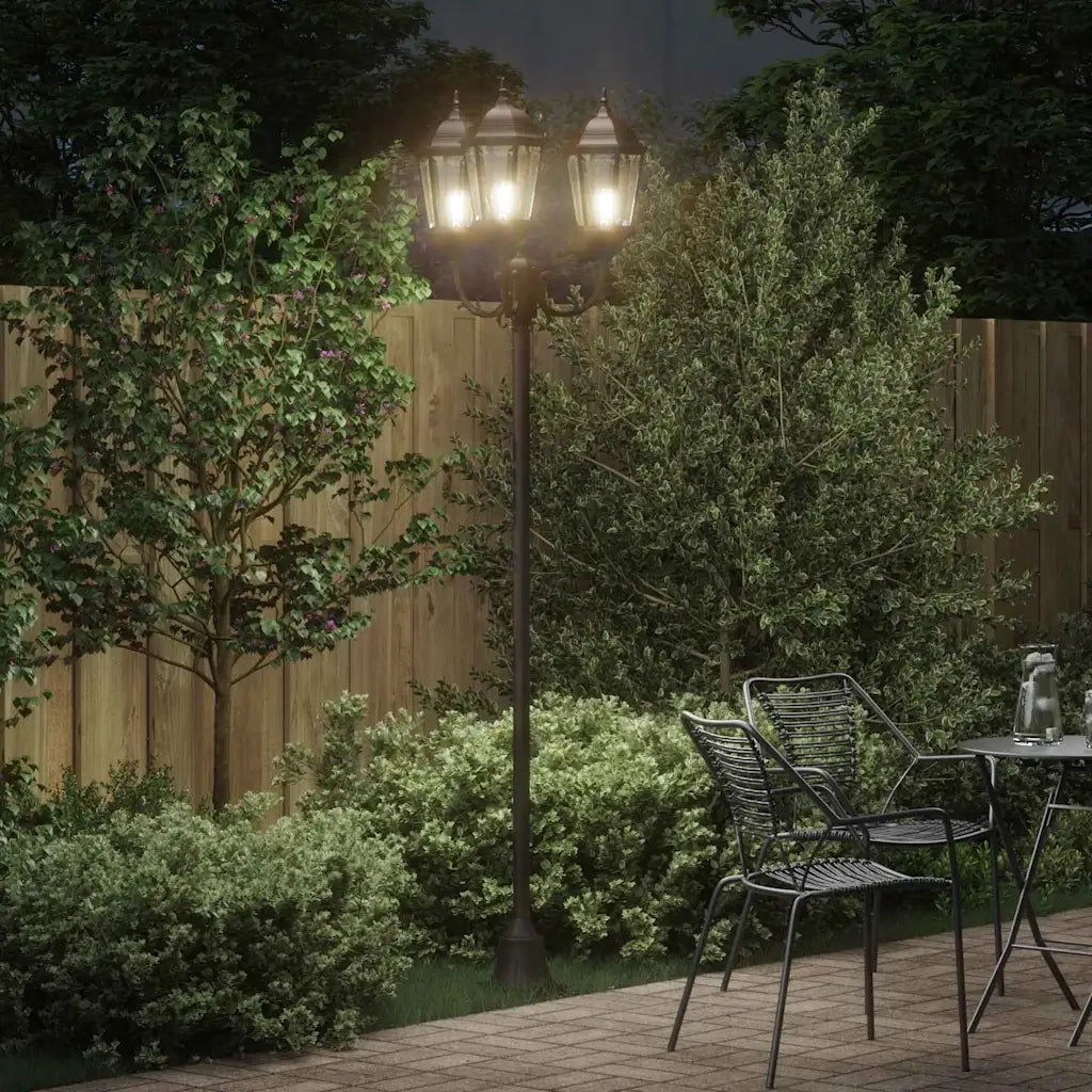 Luce da Giardino Bronzo 57 x 49 x 241 cm Alluminio e vetro CFW1821003