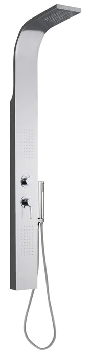 Colonna Doccia Idromassaggio Getto Frontale in Acciaio Inox Crio ASP