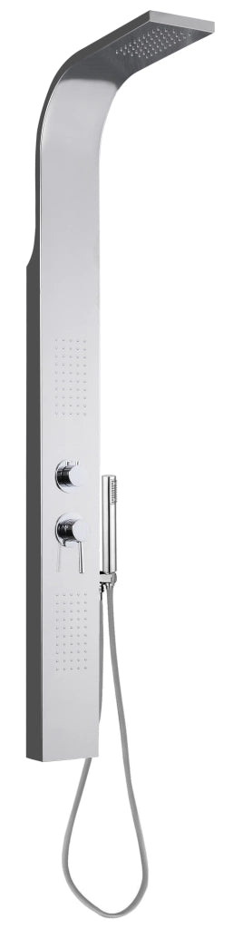 Colonna Doccia Idromassaggio Getto Frontale in Acciaio Inox Crio ASP