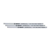 Set di 3 lame per sega alternativa Bosch Precise da 150 mm (lama bimetallica resistente per tagli precisi in metallo/plastica/legno tenero)